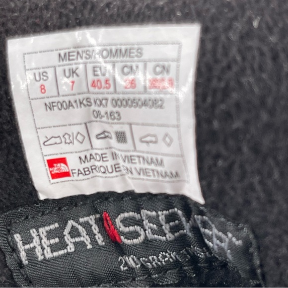 The North Face Snowfuse Suede Insulated Waterproof Winter Boots - Size 8 - Picture 7 of 12